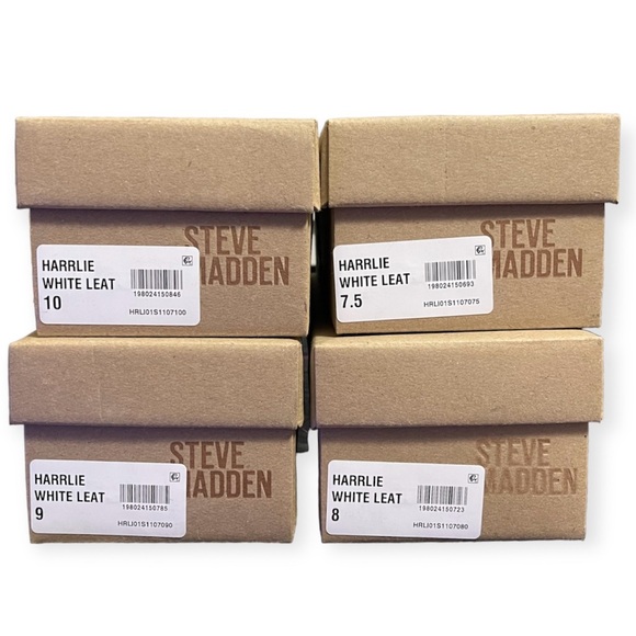 STEVE MADDEN Harrlie Slide Sandal White Gold Accents Flats NWT - Picture 9 of 10